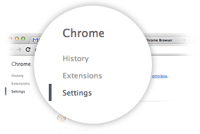 تفضيلات Google Chrome